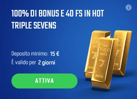100 bonus 40 fs hot triple sevens